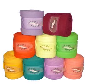 gold, peach, sunny lime, orchid,  teal, poison green uvm Eskadron Fleecebandagen