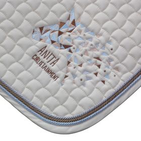 Eskadron Schabracke in creme mit Swarovski Elements & 3fach Kordel ice praline