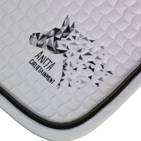 Eskadron Schabracke in white mit Swarovski Elements & 3fach Kordel quarz