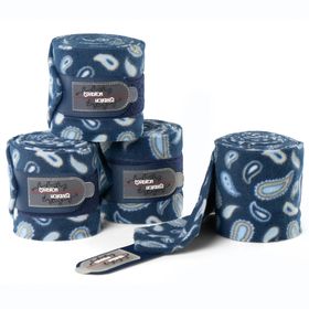 Eskadron Fleecebandagen Paisley in navy Größe Warmblut