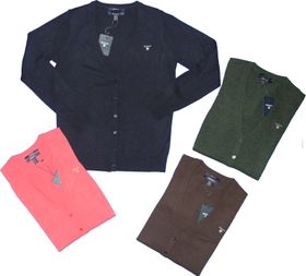 Gant - Damen Lambswool V-Neck Cardigan/Strickjacke- viele Farben & Größen - NEU