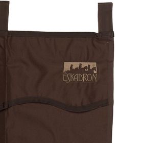 Eskadron Boxenvorhang mit Klettverschlüssen, Farbe choco