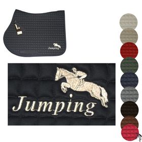 ESKADRON VS Schabracke mit Motiv "Jumping" bestickt - viele Farben möglich