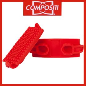COMPOSITI Kunststoff-Steigbügel-Einlagen in rot Gr. Pony