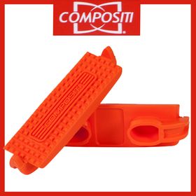COMPOSITI Kunststoff-Steigbügel-Einlagen in orange Gr. Pony