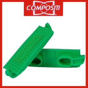 COMPOSITI Kunststoff-Steigbügel-Einlagen in grün Gr. Pony