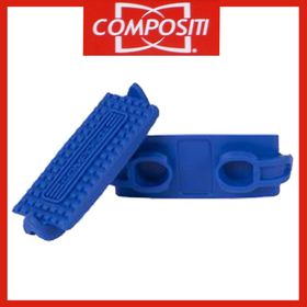 COMPOSITI Kunststoff-Steigbügel-Einlagen in blau Gr. Pony