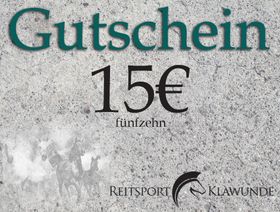 Geschenkgutschein 15 Euro