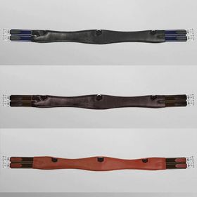 Passier geschweifter Leder Sattelgurt lange Form schwarz, havanna oder teak