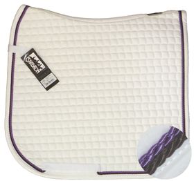 ESKADRON Cotton Schabracke white, 2fach Kordel choco/lavender