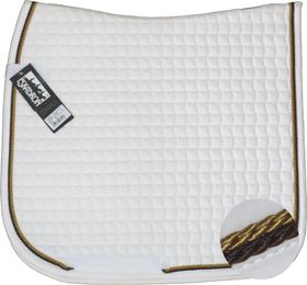 ESKADRON Cotton Schabracke white, 2fach Kordel choco/goldfarben