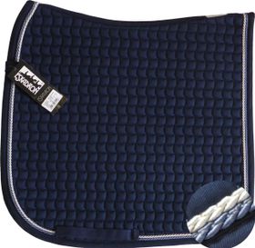 ESKADRON Cotton Schabracke navy, 2fach Kordel blue/silberfarben