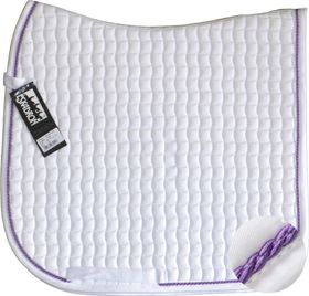 ESKADRON Cotton Schabracke white, einer Kordel in lila