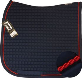 ESKADRON Cotton Schabracke navy , einer Kordel in chilli red