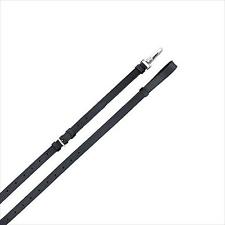 Pfiff Ausbindezügel ohne Gummieinsatz aus Leder in Schwarz