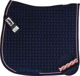ESKADRON Cotton Schabracke navy , einer Kordel in rose