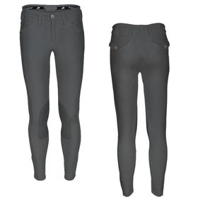 Pikeur Herren Reithose Rodrigo in anthrazit mit McCrown Kniebesatz (461-02-7977)