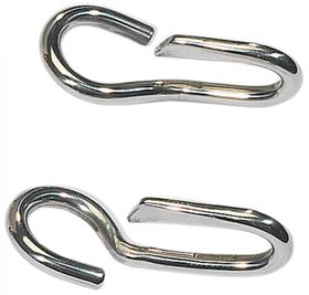 Busse Kinnkettenhaken in Edelstahl und Messing