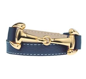 Dimacci Lederarmband Alba mit Goldenem Gebiss