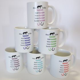 Tasse: Ohne Pferd ist alles doof - Kaffeebecher, Kaffeetasse mit Pferdemotiv