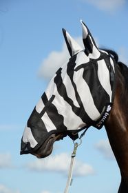 Buzz-Off Zebra Full Face Fly Mask