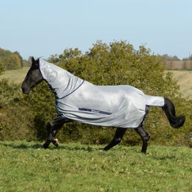 Bucas Fliegendecke Buzz-Off-Full Neck in silver