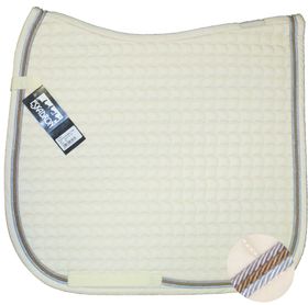 Neu ESKADRON Cotton Schabracke creme, 3fach Kordel ice, mocca, silberfarben