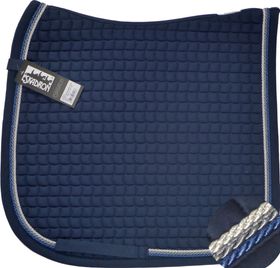 ESKADRON Cotton Schabracke navy, 3fach Kordel jeans,anthrazit,silberfarben