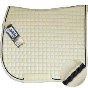 ESKADRON Cotton Schabracke creme, einer Kordel in dark navy