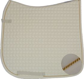 ESKADRON Cotton Schabracke creme, einer dünnen Kordel (Litze) in goldfarben