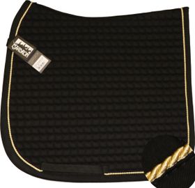 ESKADRON Cotton Schabracke black, einer Kordel in pastelgelb