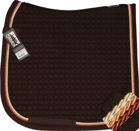 Neu ESKADRON Cotton Schabracke choco, 3fach Kordel