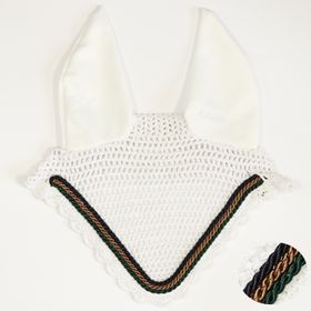 Eskadron Fliegenohren white mit 3fach Kordel tanne/mocca/navy