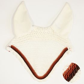 Eskadron Fliegenohren white mit 3fach Kordel choco, rust, copper