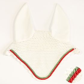 Eskadron Fliegenohren white mit 2fach Kordel red, lind green