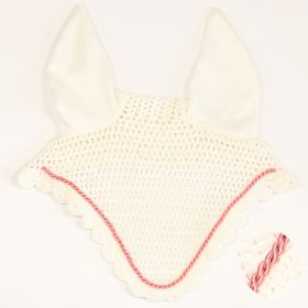 Eskadron Fliegenohren white mit einer Kordel in rose (0066)