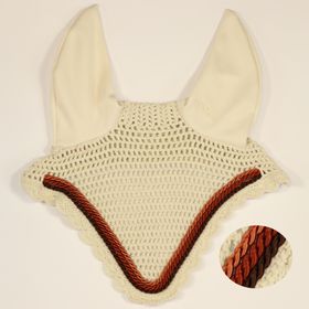 Eskadron Fliegenohren creme mit 3fach Kordel choco, rust, copper