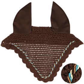 Eskadron Fliegenohren choco mit einer Multikordel petrol/marone/choco/creme