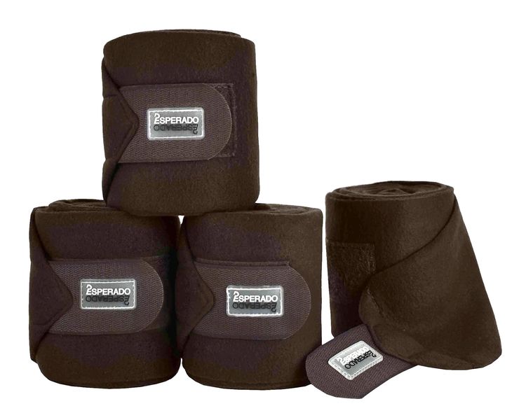 Esperado Fleece Bandage kaffee - 4er Set