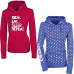 Eskadron Equestrian Fanatics Hoodie Bella  in lightblue Hearts und cherry