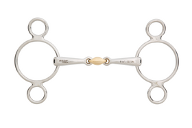 Stübben Steeltec Gebiss 2480 3-Ring Trense SWEET Kupfer Mittelstück