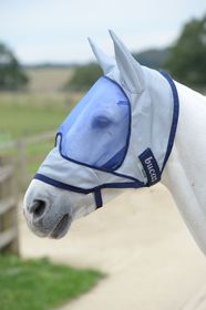 Bucas Buzz- Off Delux Mask  Ears Blue