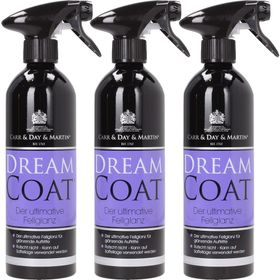 3 Flaschen Carr & Day & Martin Dream Coat, Glanzspray, Fellspray, 500ml für Schweif & Mähne