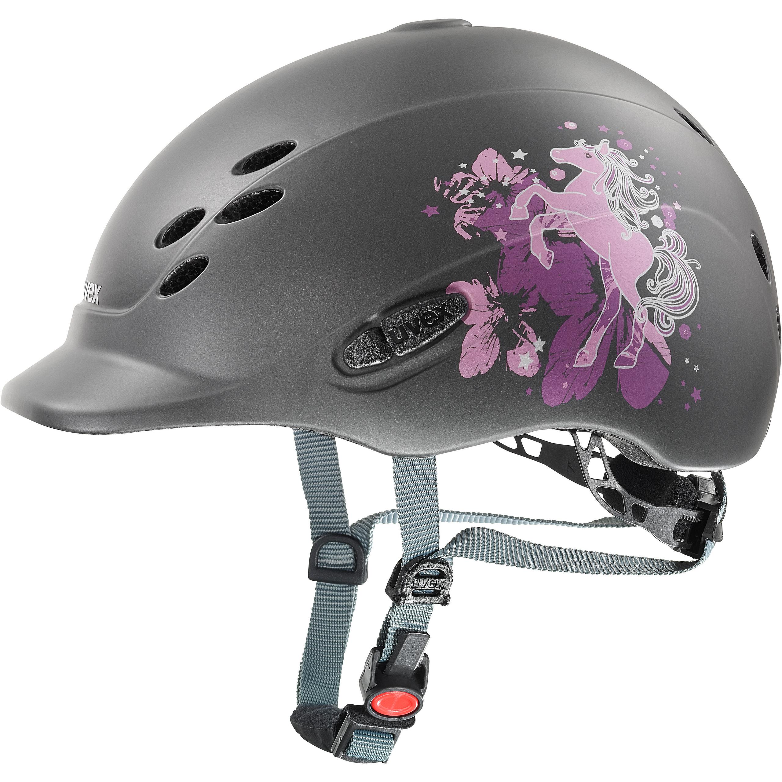 Uvex Kids Onyxx pony anthrazit mat Gr. 49-54 