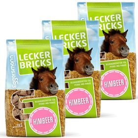 Eggersmann Lecker Bricks Himbeer, 3 Beutel mit je 1kg