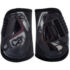 ACAVALLO - Opera Hintergamaschen Eclick Mit Gel,  black red , Gr. Full