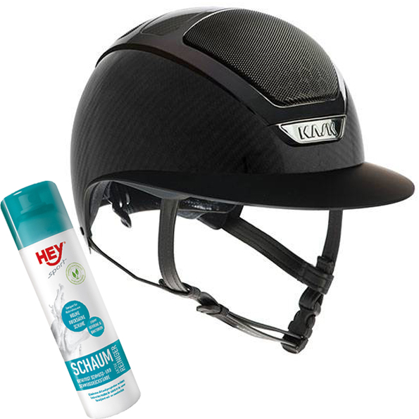 KASK Reithelm Star Lady Carbon Shine in black inkl. gratis Reinigungsschaum