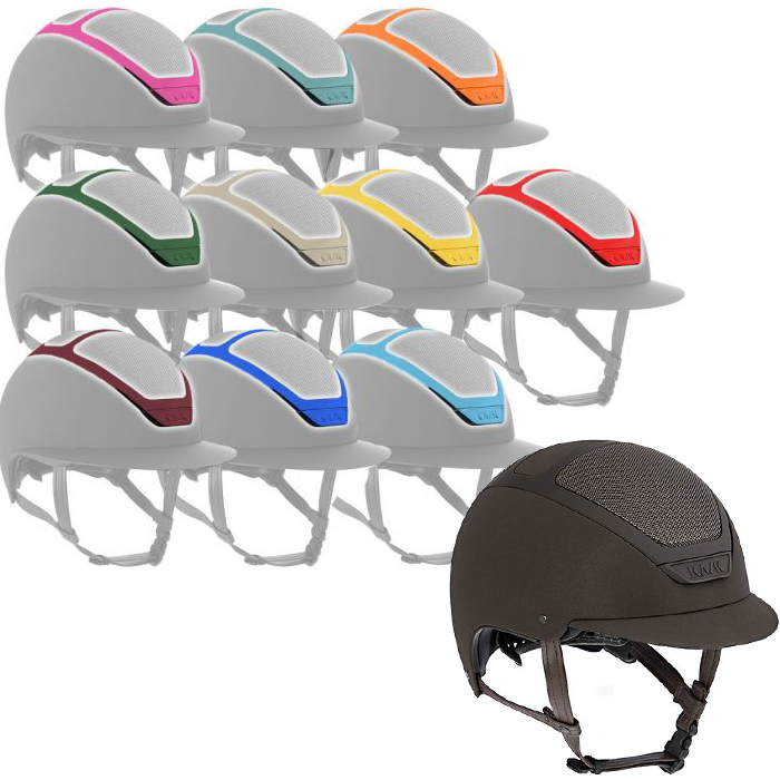 KASK Reithelm Dogma Light in brown mit indiviuellen Rahmenfarben