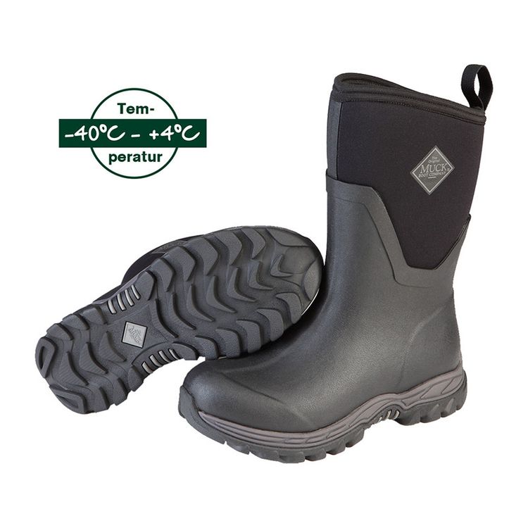 Muck Stiefel - Artic Sport II Mid Schwarz/Schwarz