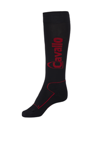 Cavallo Simo Strumpf in graphite-red Herbst- Winter 2020/2021